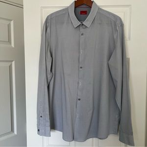ALFANI Slim Fit Stretch button down Dress Shirt
